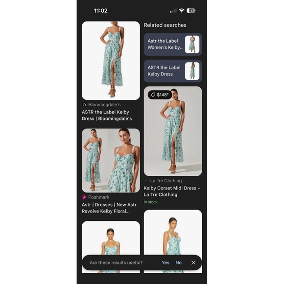 ASTR the Label Kelby Corset Midi Dress Green Blue Floral Bustier S Wedding Guest - Picture 8 of 8